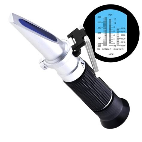 human urine refractometer|measuring specific gravity with refractometer.